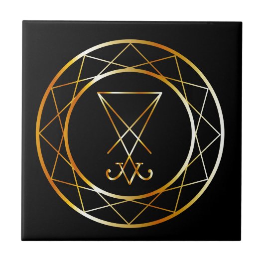 Sigil of Lucifer Tegeltje (Voorkant)