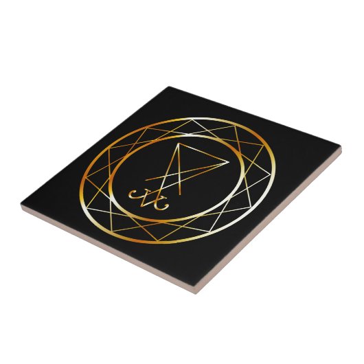 Sigil of Lucifer Tegeltje (Zijkant)