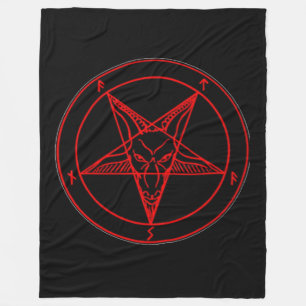 SIGIL VAN BAPHOMET FLEECE DEKEN