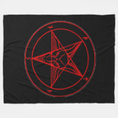 SIGIL VAN BAPHOMET FLEECE DEKEN (Voorkant (Horizontaal))