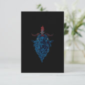 Sigil van Baphomet Goat van Mendes Satan Dark Goth Bedankkaart (Staand voorkant)