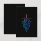 Sigil van Baphomet Goat van Mendes Satan Dark Goth Bedankkaart (Voorkant / Achterkant)