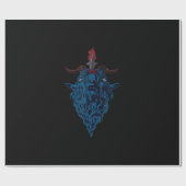 Sigil van Baphomet Goat van Mendes Satan Dark Goth Cadeaupapier (Vlak)