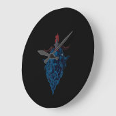 Sigil van Baphomet Goat van Mendes Satan Dark Goth Grote Klok (Hoek)