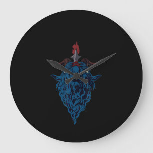 Sigil van Baphomet Goat van Mendes Satan Dark Goth Grote Klok