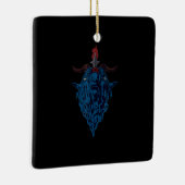 Sigil van Baphomet Goat van Mendes Satan Dark Goth Keramisch Ornament (Rechts)