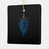 Sigil van Baphomet Goat van Mendes Satan Dark Goth Keramisch Ornament (Links)