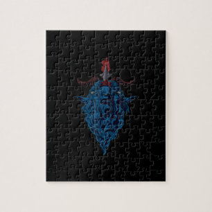 Sigil van Baphomet Goat van Mendes Satan Dark Goth Legpuzzel