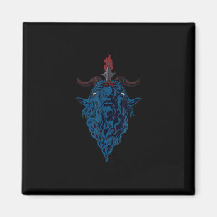 Sigil van Baphomet Goat van Mendes Satan Dark Goth Magneet