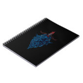 Sigil van Baphomet Goat van Mendes Satan Dark Goth Notitieboek (Linkerzijde)