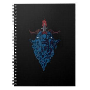 Sigil van Baphomet Goat van Mendes Satan Dark Goth Notitieboek