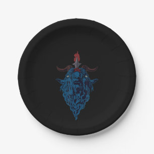 Sigil van Baphomet Goat van Mendes Satan Dark Goth Papieren Bordje