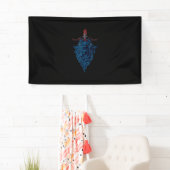 Sigil van Baphomet Goat van Mendes Satan Dark Goth Spandoek (Insitu)