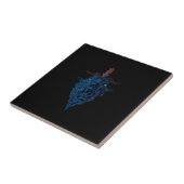 Sigil van Baphomet Goat van Mendes Satan Dark Goth Tegeltje (Zijkant)