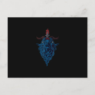 Sigil van Baphomet Goat van Mendes Satan Dark Goth Uitnodiging Briefkaart