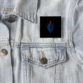 Sigil van Baphomet Goat van Mendes Satan Dark Goth Vierkante Button 5,1 Cm (In situ)