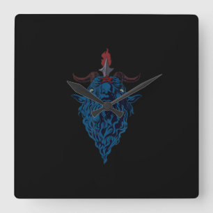 Sigil van Baphomet Goat van Mendes Satan Dark Goth Vierkante Klok