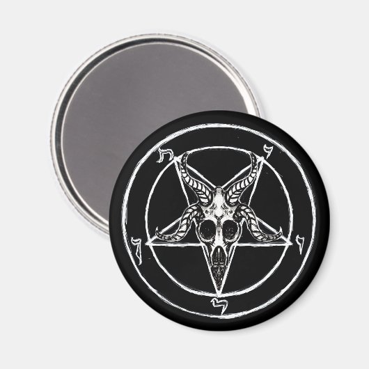 Sigil van Baphomet magnet (Voorkant / Achterkant)
