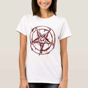 Sigil van Baphomet met geitenkop T-shirt