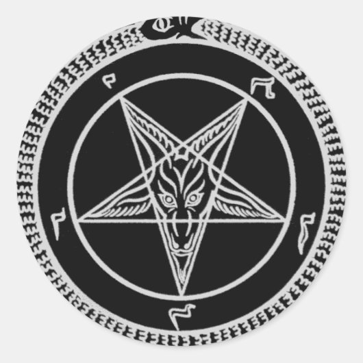 Sigil van Baphomet sticker (Voorkant)
