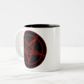 SIGIL VAN BAPHOMET TWEEKLEURIGE KOFFIEMOK (Voorkant links)