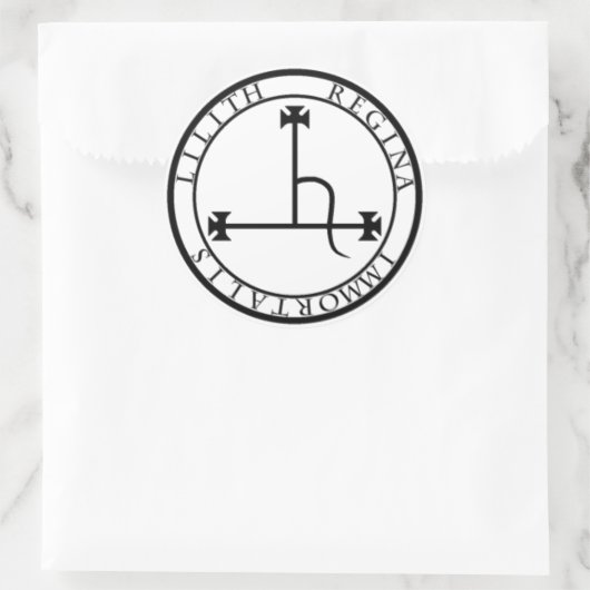 Sigil van Lilith sticker (Tas)