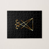 Sigil van Lucifer - Een symbool van satanisme Legpuzzel (Horizontaal)