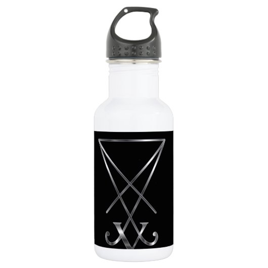 Sigil van Lucifer - Een symbool van satanisme Waterfles (Voorkant)