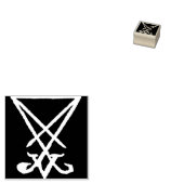 Sigil van Lucifer negatieve ruimte stempel (Gestempeld)