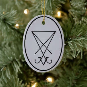 Sigil van Lucifer Occult Keramisch Ornament
