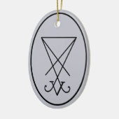 Sigil van Lucifer Occult Keramisch Ornament (Links)