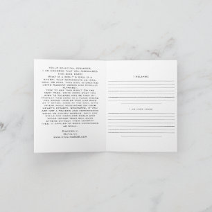 Sigilkaart voor Loslaten en Bevrijden Notitiekaartje