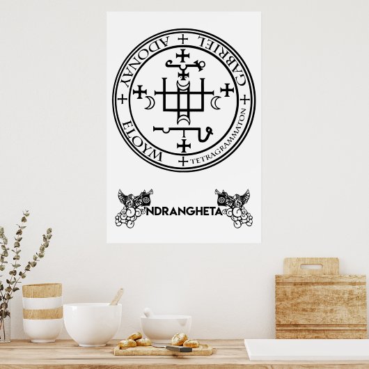 sigillo Arcangelo Gabriele - "Ndrangheta Poster (Keuken)