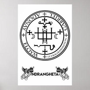 sigillo Arcangelo Gabriele - "Ndrangheta Poster