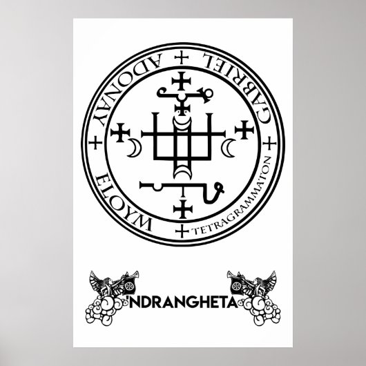 sigillo Arcangelo Gabriele - "Ndrangheta Poster (Voorkant)
