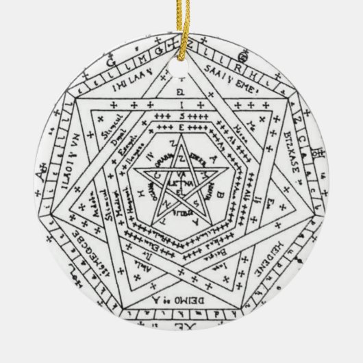 Sigillum Dei Aemeth Keramisch Ornament (Voorkant)