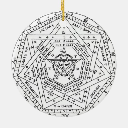 Sigillum Dei Aemeth Keramisch Ornament (Achterkant)