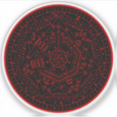 Sigillum Dei Aemeth (rood) Sticker (Voorkant)