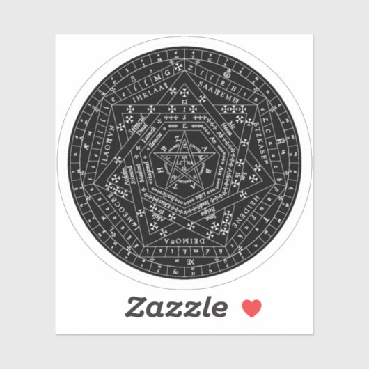 Sigillum Dei Aemeth (wit) Sticker (Vel)