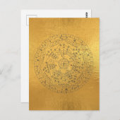 Sigillum Dei Seal of God Angelic John Dee Diagram Briefkaart (Voorkant / Achterkant)