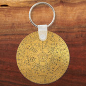 Sigillum Dei Seal of God Angelic John Dee Diagram Sleutelhanger (Voorkant)