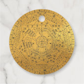 Sigillum Dei (Zegel van God) engelendiagram van Jo Bedankjes Labels (Achterkant)