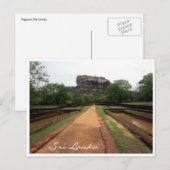 sigiriya briefkaart (Voorkant / Achterkant)