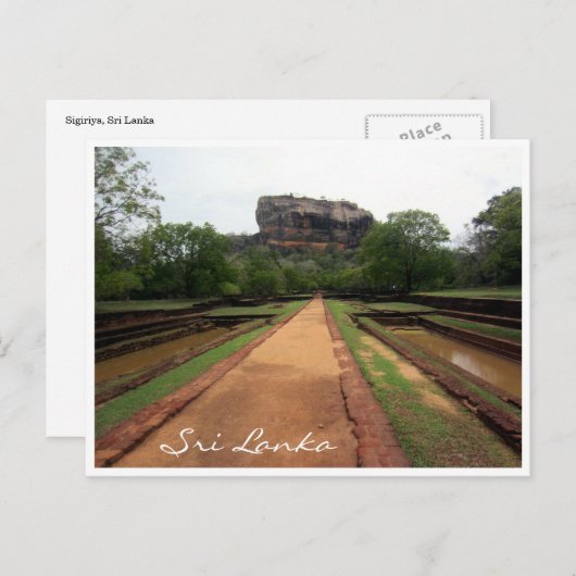 sigiriya briefkaart (Voorkant / Achterkant)