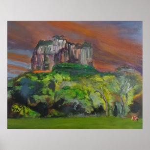 Sigiriya Leeuwenrots – Bruisende Sri Lanka Poster