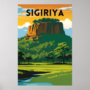 Sigiriya Minimal Travel Poster