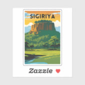Sigiriya Minimal Travel Poster Sticker (Vel)