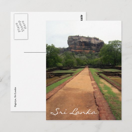 sigiriya pad briefkaart (Voorkant / Achterkant)