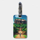 Sigiriya Rock Fortress Sri Lanka Bagagelabel (Achterkant verticaal)