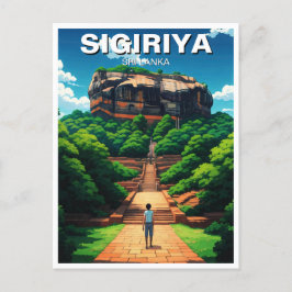 Sigiriya Rock Fortress Sri Lanka Briefkaart